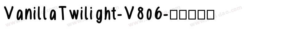 VanillaTwilight-V8o6字体转换