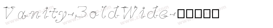 Vanity-BoldWide字体转换
