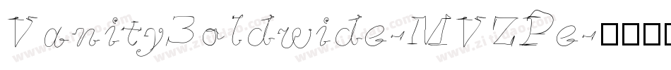 VanityBoldwide-MVZPe字体转换