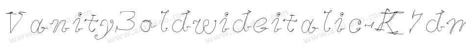 VanityBoldwideitalic-K7dmo字体转换