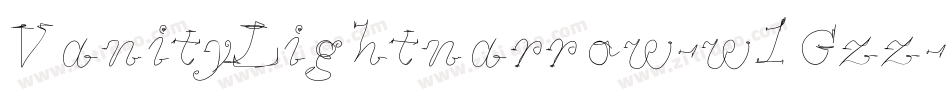 VanityLightnarrow-w1Gzz字体转换