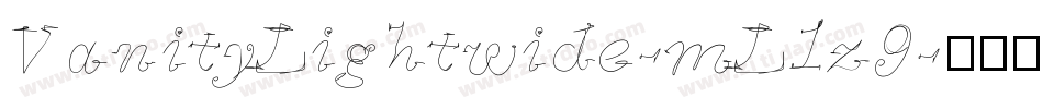 VanityLightwide-mL1z9字体转换