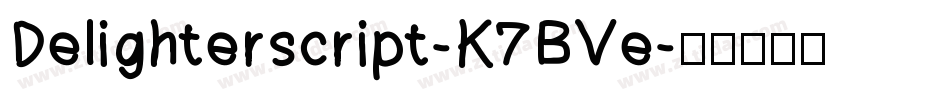 Delighterscript-K7BVe字体转换