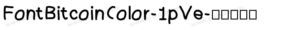 FontBitcoinColor-1pVe字体转换