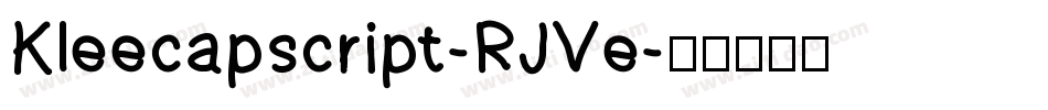 Kleecapscript-RJVe字体转换