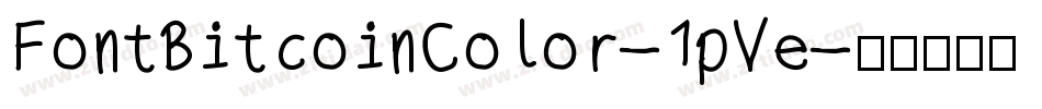 FontBitcoinColor-1pVe字体转换