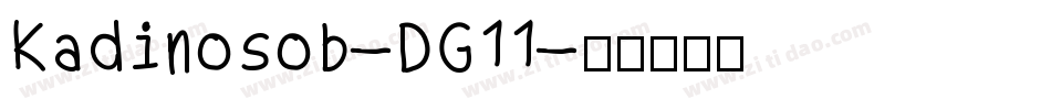 Kadinosob-DG11字体转换