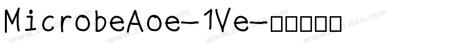 MicrobeAoe-1Ve字体转换