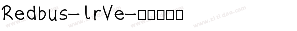 Redbus-lrVe字体转换