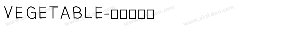 VEGETABLE字体转换