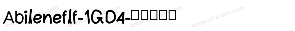 Abileneflf-1GD4字体转换