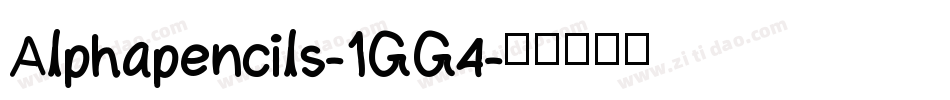 Alphapencils-1GG4字体转换