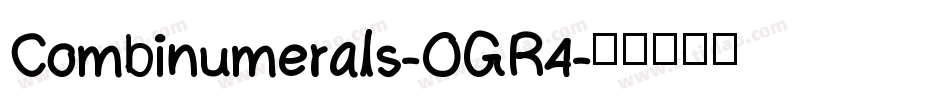 Combinumerals-OGR4字体转换