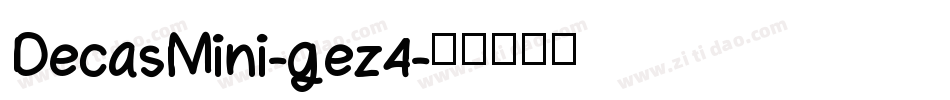 DecasMini-gez4字体转换