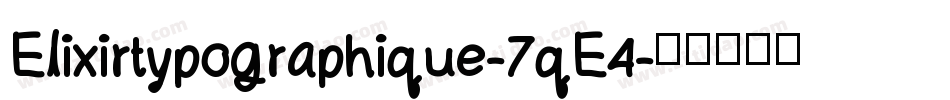 Elixirtypographique-7qE4字体转换