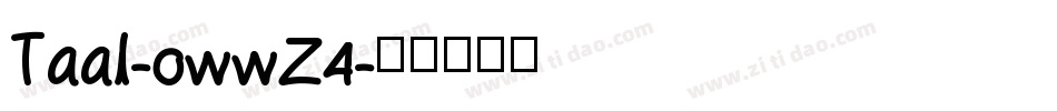 Taal-owwZ4字体转换