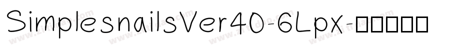 SimplesnailsVer40-6Lpx字体转换