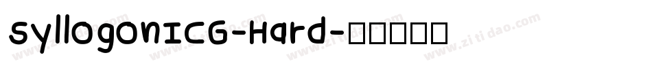 SyllogonICG-Hard字体转换
