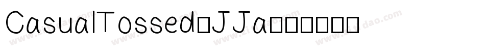CasualTossed-JJa字体转换