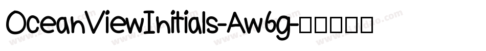 OceanViewInitials-Aw6g字体转换