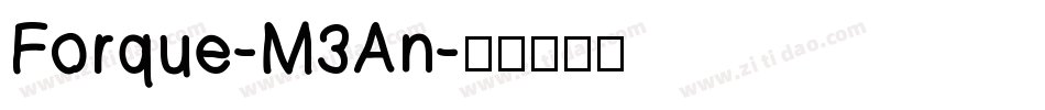 Forque-M3An字体转换
