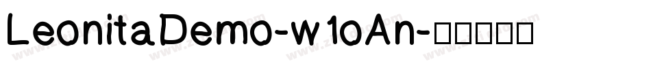 LeonitaDemo-w1oAn字体转换