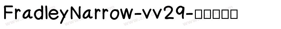 FradleyNarrow-vv29字体转换