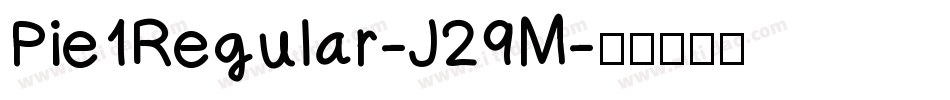 Pie1Regular-J29M字体转换