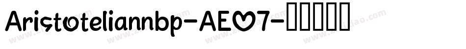 Aristoteliannbp-AEO7字体转换
