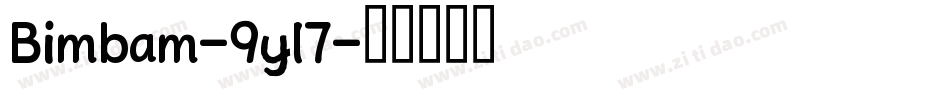 Bimbam-9yl7字体转换