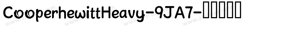 CooperhewittHeavy-9JA7字体转换