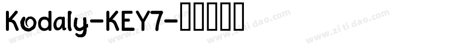 Kodaly-KEY7字体转换