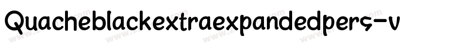 Quacheblackextraexpandedpers-vmRL7字体转换