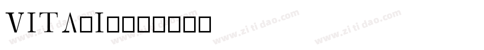 VITAMIN字体转换