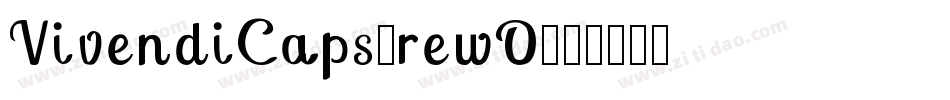 VivendiCaps-rewO字体转换