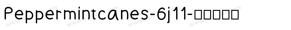 Peppermintcanes-6j11字体转换