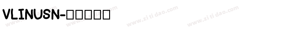 VLINUSN字体转换