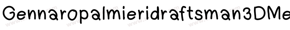 Gennaropalmieridraftsman3DMedium-BoVn字体转换