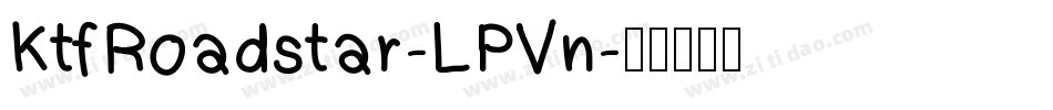 KtfRoadstar-LPVn字体转换