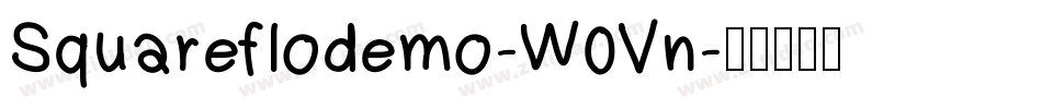 Squareflodemo-W0Vn字体转换