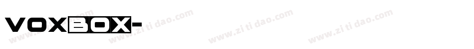 voxBOX字体转换