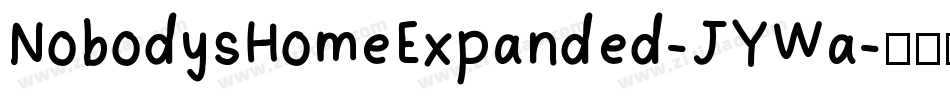 NobodysHomeExpanded-JYWa字体转换
