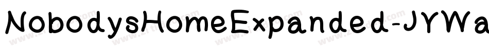 NobodysHomeExpanded-JYWa字体转换
