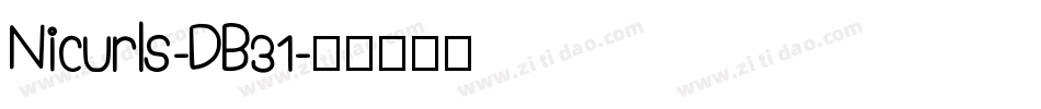 Nicurls-DB31字体转换