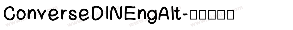 ConverseDINEngAlt字体转换