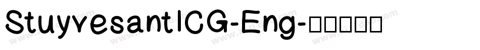 StuyvesantICG-Eng字体转换