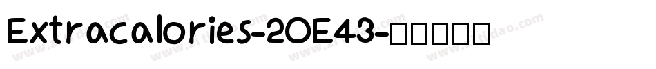 Extracalories-2OE43字体转换