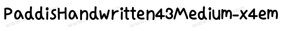 PaddisHandwritten43Medium-x4em字体转换