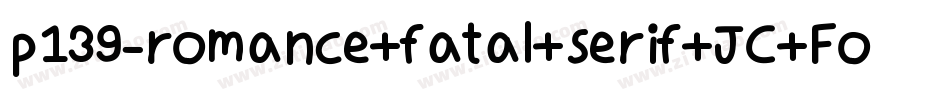 p139-romance+fatal+serif+JC+Fonts字体转换