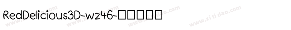 RedDelicious3D-wz46字体转换